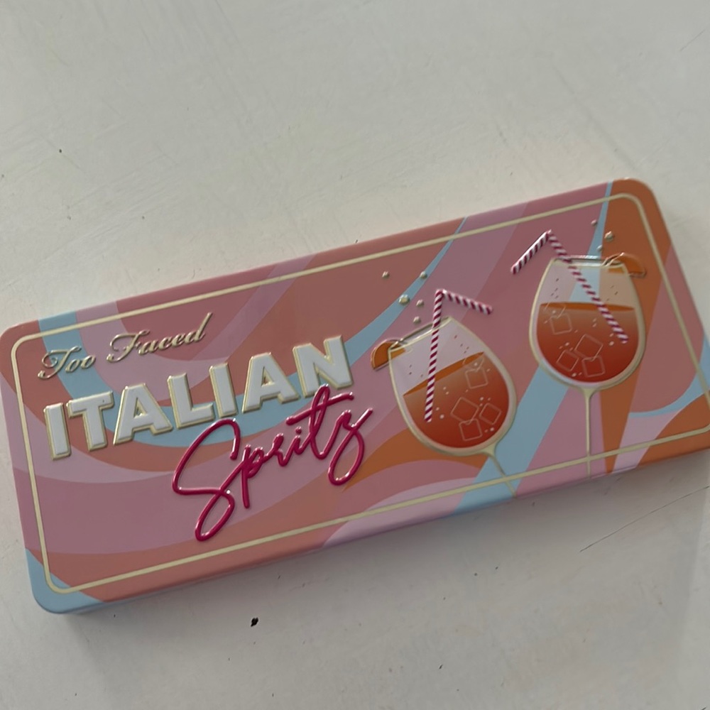 Too Faced Italian Spritz eyeshadow palette. Lightly used